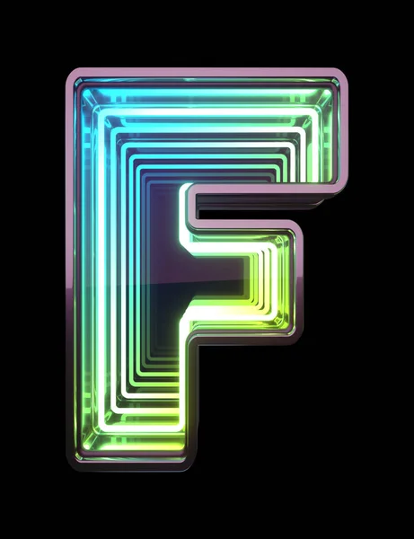 Infinity Neon Font Minth Light Letter — Stock Photo, Image