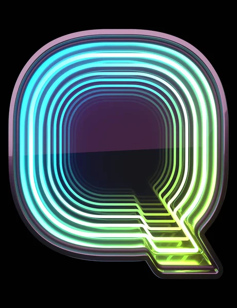 Infinity Neon Teckensnitt Mintljus Brev — Stockfoto