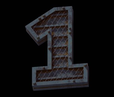 Ağır metal yazı tipi. 1 numara..