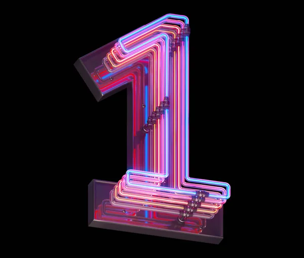 Number Sign Neon Light — Stock Photo, Image