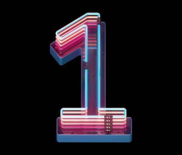 Number Sign Neon Light — Stock Photo, Image