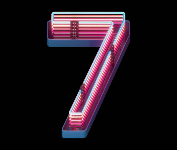 Number Sign Neon Light — Stock Photo, Image