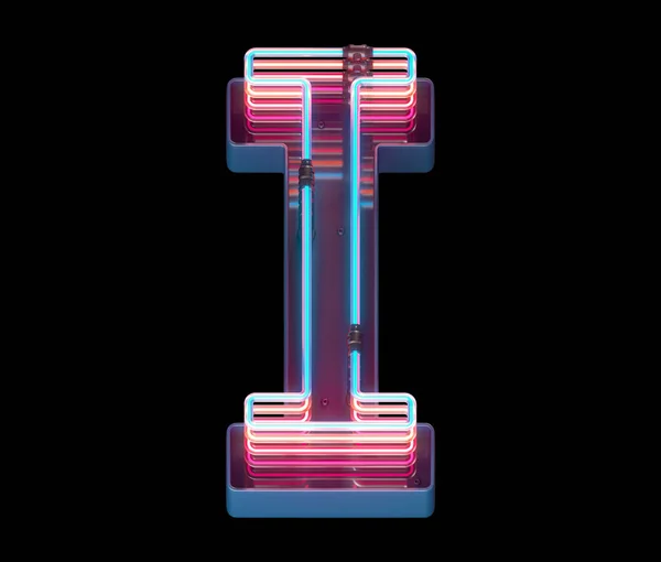 Neon Light Font — 스톡 사진