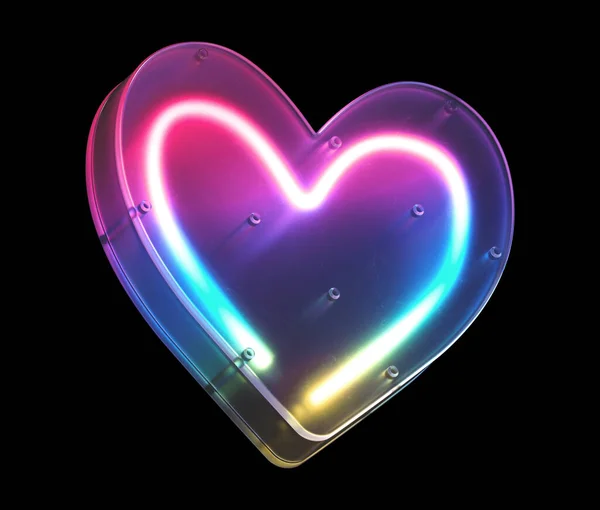 Heart Sign Neon Light — Stock Photo, Image