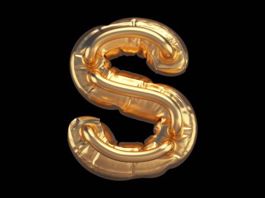 Siyah zemin üzerinde tüpler olan altın harfler