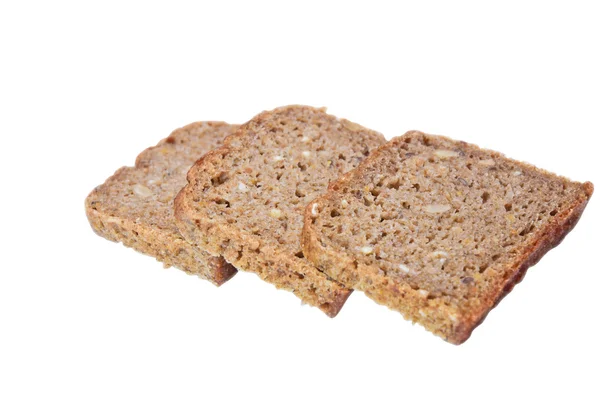 Geïsoleerde bruin brood — Stockfoto