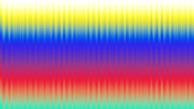 Glitch Art Vertical Stripe Gradient in Primary and Neon Colors.