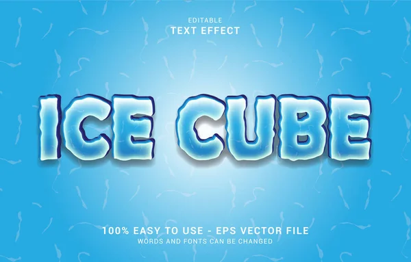 editable text effect, Ice Cube style can be use to make Title