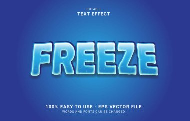 editable text effect, freeze style