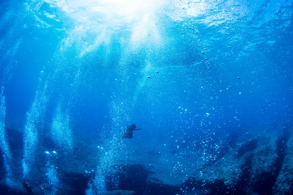 Scuba diver's bubble — Stock Photo, Image