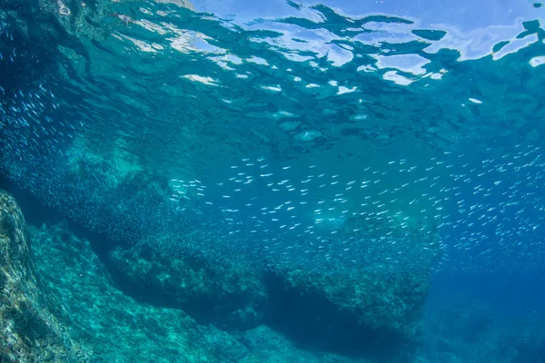 Agua azul y luz solar — Foto de Stock