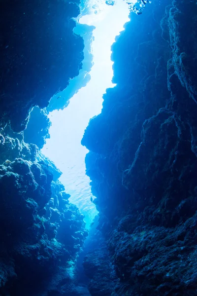 Onderwater kanaal duiken — Stockfoto