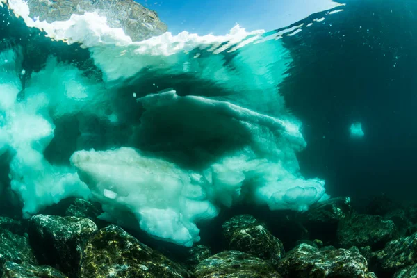 Drift Ice Rausu Hokkaido Japão — Fotografia de Stock