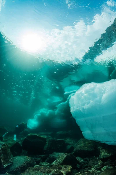 Hielo Deriva Rausu Hokkaido Japón — Foto de Stock