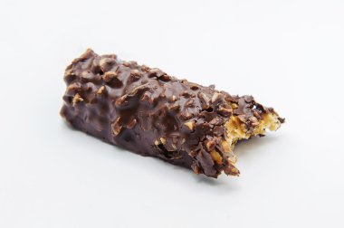 Gölge olan fıstık Crunch çubuk.