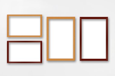 beyaz zemin üzerinde boş çerçeve.