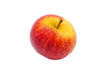 Kırmızı elma beyaz arkaplanda izole edilmiş..