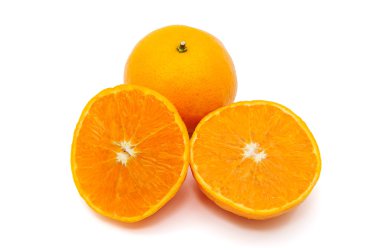 Yarım portakal gölge ile.