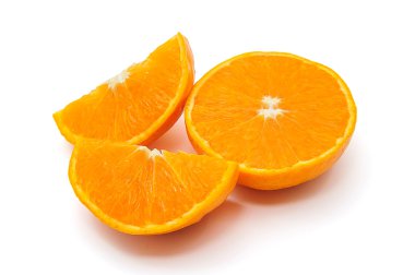 Yarım portakal gölge ile.