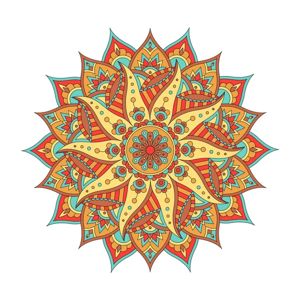 Mandala colossal oriental. Vecteur — Image vectorielle