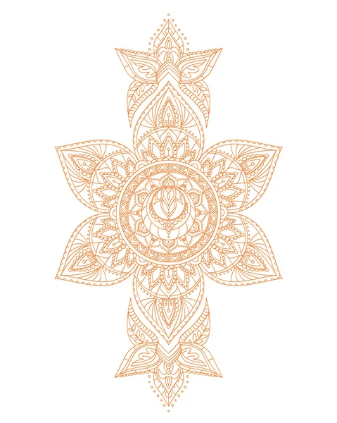 Svadhisthana Chakra Mandala. Vecteur — Image vectorielle