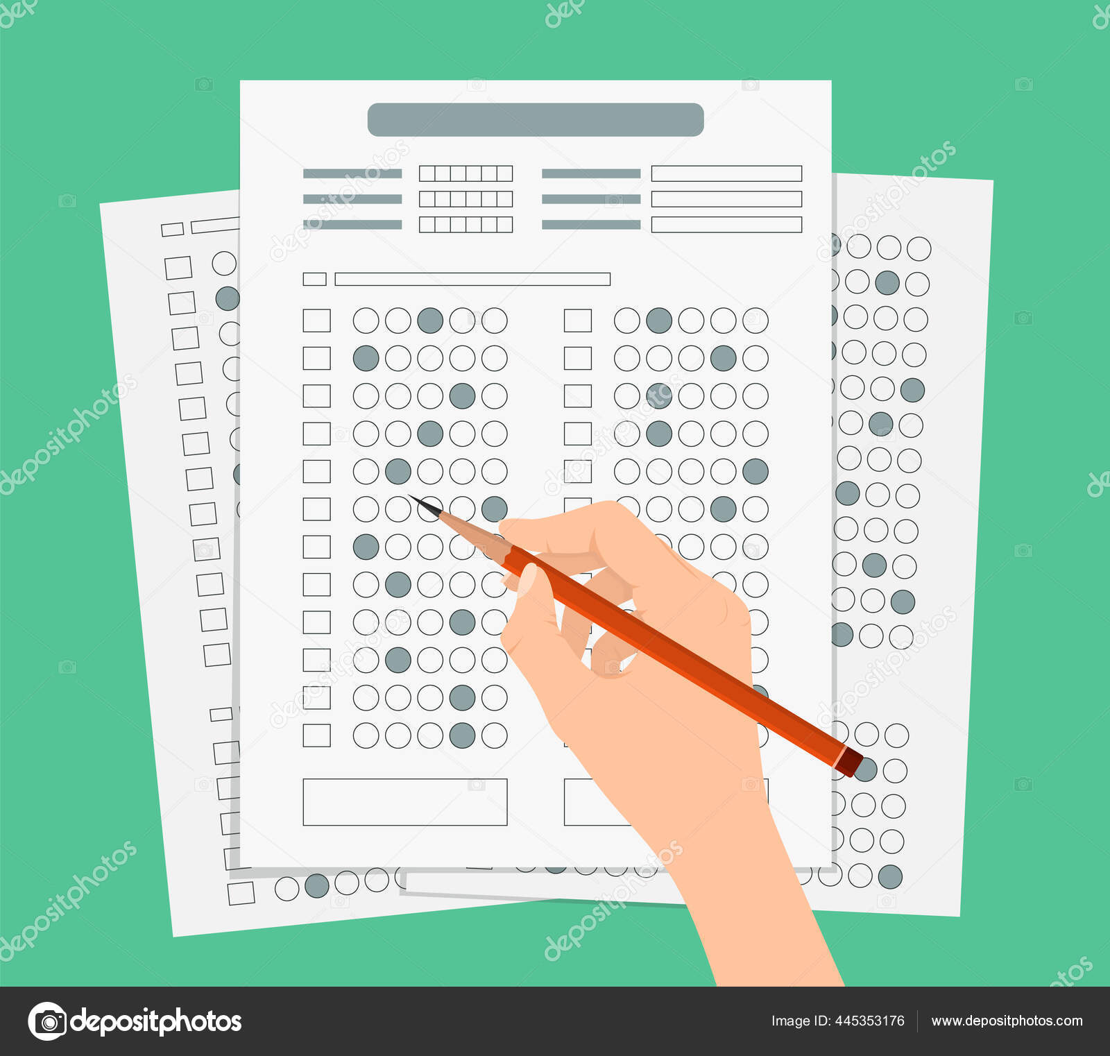 Cartoon Color Exams Quiz Test Concept. Vector Stock Vector Image by ©bigmouse #445353176 Cartoon Color Exams Quiz Test Concept. Vector Stock Vector Image by ©bigmouse #445353176
