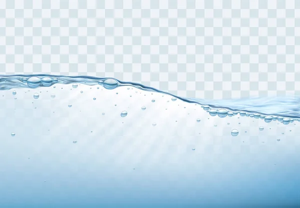 Realista detallado 3d Pure Water Splash. Vector — Archivo Imágenes Vectoriales