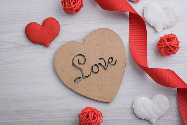 Предпосылки Поздравления День Святого Валентина Card Valentines День Concept Red — стоковое фото