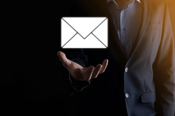 Email Icona Utente Segno Simbolo Marketing Concetto Newsletter Diagram Invio — Foto Stock
