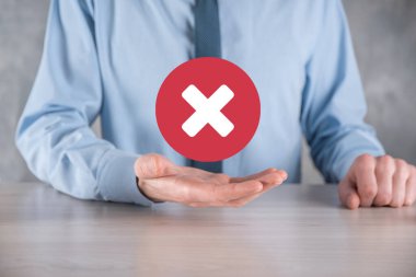 Elle tutulan simge, iptal simgesi, simgeyi iptal et. Düz kırmızı simge işaretle. round. round.round.round. X işareti iptal. Yanlış işaretleme. Reddedildi. Koyu arkaplanda.banner. Boşluk. Metin için yer