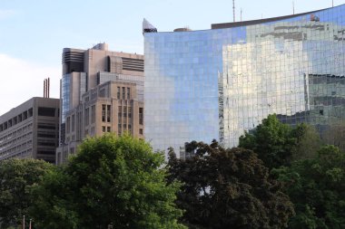 Şehir manzaralı gökyüzü şehrinin mimarisi