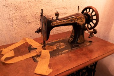 Antika makine dikiş makinesi antika antika geri-