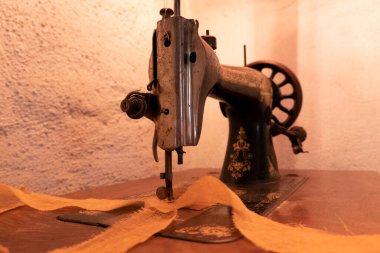 Antika makine dikiş makinesi antika antika geri-