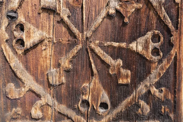 Handmade Wood Pattern Close View Old Wood Texture — Stock Photo, Image