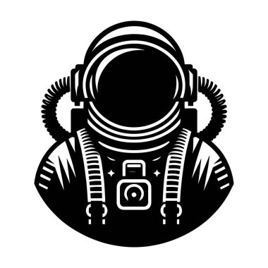 Astronot vektör siluetleri çizimi