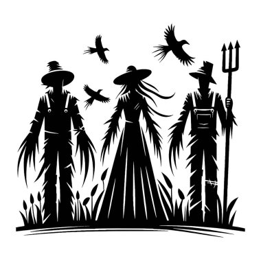 Korkuluk siluetleri: Kuşlu korkuluk silueti koleksiyonu. Korkuluk Siluetleri: Kuşlu korkuluk silueti koleksiyonu.