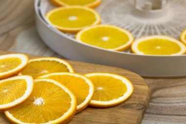 Portakalları kurutma işlemi