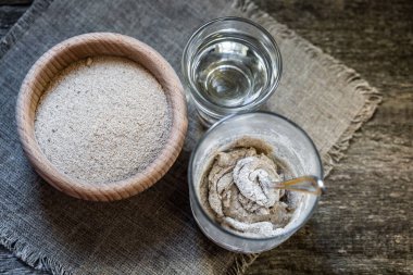 Ekmek ürünleri için çavdarı besleme süreci