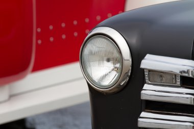 Klasik bir Amerikan arabadan Far kapatın