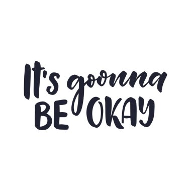 Modern tarzda olumlu harf sloganı. Posterler, baskılar ve moda tasarımı için. El çizimi el yazısı alıntısı. Moda vektör illüstrasyonu.