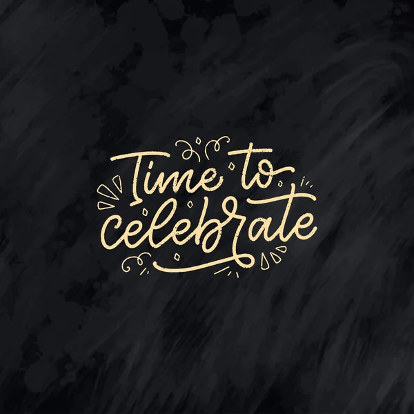 誕生日おめでとうというスローガン ギフトカード ポスター プリントデザインの手書きフレーズ 現代の書道のお祝いテキスト ベクターイラスト — ストックベクタ