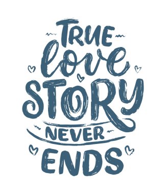 Kaligrafi tarzında aşk hakkında slogan yazan bir kart. Soyut harf kompozisyonu. Baskı için moda grafik tasarımı. Motivasyon posteri. Sevgililer Günü için bir alıntı. Vektör illüstrasyonu