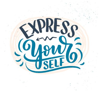 Slogan yazarken kendin ol. Blog, poster ve baskı tasarımı için komik bir alıntı. Bencillikle ilgili modern yazı. Vektör illüstrasyonu