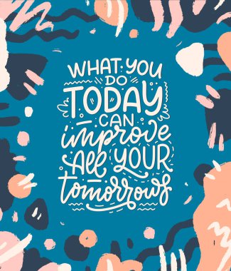 Aile hakkında modern el yazısı tarzında el yazması harfler. Baskı ve poster tasarımı için ilham. Vektör illüstrasyonu