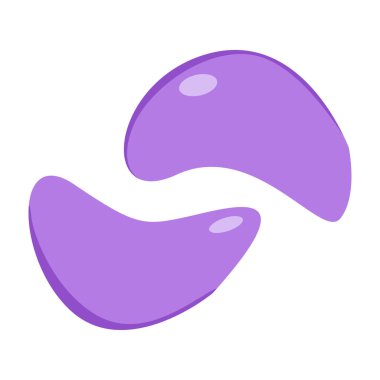 Göz bantlarının altındaki hidrojel. Güzellik tedavileri için vektör illüstrasyonu, yaşlanma karşıtı ürünler, spa tasarımı, kişisel bakım 