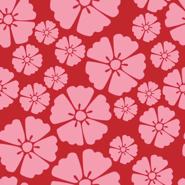 Kersenbloesem sakura naadloze patroon achtergrond — Stockvector
