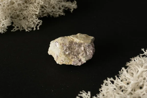 Chrysocolla Från Peru Naturlig Mineral Sten Svart Bakgrund Mineralogi Geologi — Stockfoto