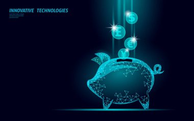 Ethereum Bitcoin Ripple sikkesi dijital kripto para kutusu internet ödemesi. Para kutusu domuz bilgi takas teknolojisi. Mavi soyut internet, elektronik ödeme vektörü çizimi