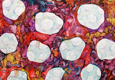 Suluboya bakteri probiyotikleri. İnsan bağırsağı yoğurt üretiminin sağlıklı sindirim florası. Modern bilim teknolojisi ilaç alerjisi bağışıklık tedavisi illüstrasyonu