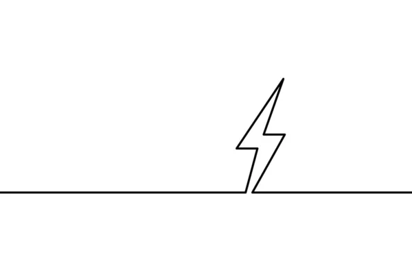 Ligne continue art énergie stockage alimentation électrique rechargeable. Chargement icône de la batterie smartphone symbole technologie de l'industrie concept. Dessin à la main dessin vectoriel illustration — Image vectorielle